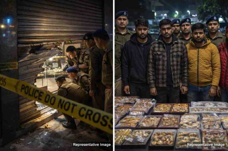 हल्द्वानी के ज्वेलरी शोरूम से चोरी का खुलासा, चार आरोपी गिरफ्तार, लाखों का माल बरामद