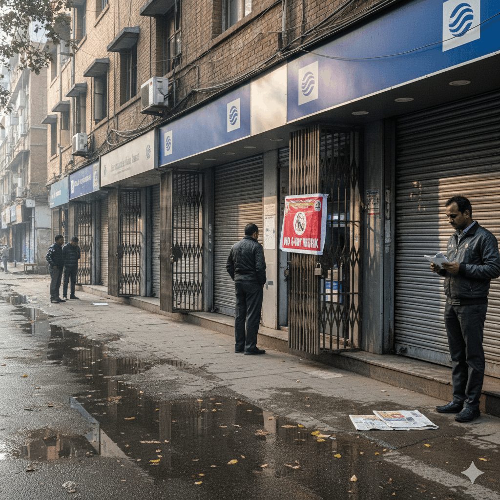 आज बैंकों की देशव्यापी हड़ताल: क्या आपके शहर में बैंक बंद हैं? जानें पूरी रिपोर्ट