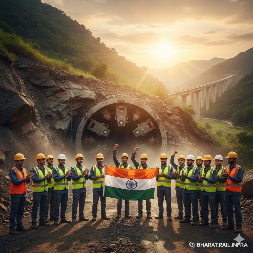 बुलेट ट्रेन प्रोजेक्ट ने भरी रफ्तार: महाराष्ट्र में माउंटेन टनल-6 का सफल ब्रेकथ्रू, रेल मंत्री ने जांची प्रोजेक्ट की प्रगति