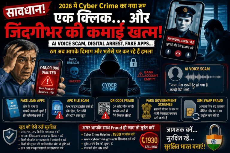 डिजिटल अरेस्ट और एआई वॉयस क्लोनिंग बने साइबर अपराध के नए बड़े खतरे