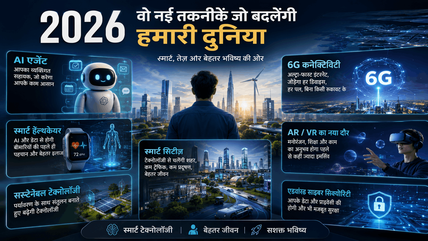 भविष्य की वे नई तकनीकें जो बदल देगी हमारी दुनिया: AI एजेंट से लेकर 6G तक, जानें आपके जीवन पर इनका क्या होगा असर