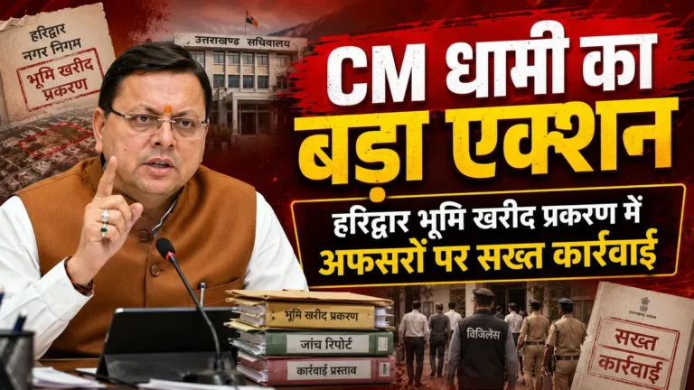 हरिद्वार नगर निगम भूमि खरीद प्रकरण में बड़ा एक्शन, पूर्व नगर आयुक्त पर बर्खास्तगी की संस्तुति